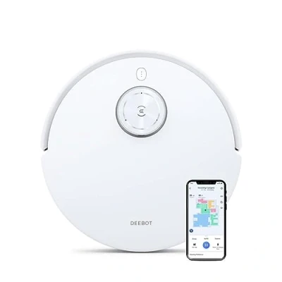 Imagen de ECOVACS DEEBOT T10, Robot Aspirador con Mopas vibratorias (OZMO Pro 3.0), 3000Pa, reconocimiento de obstáculos IA (AIVI mapeo 3D, batería 5200 mAh, Asistente Voz YIKO