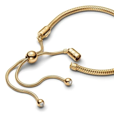 Imagen de Pandora Mujeres Brazalete Baño de oro 14 quilates 563580C01 2