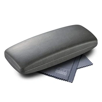 Imagen de FEFI Hardcase Softtouch Funda para gafas (incluye paño de microfibra), gris, M