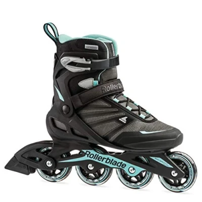 Imagen de Rollerblade Zetrablade Patines en línea para Mujer Adulta, Color Negro/Azul Claro, Talla 10 8 de EE. UU