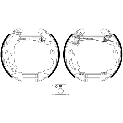Imagen de TEXTAR Shoe Kit Pro 84064502 frenos, disco de tambor con cilindro freno rueda, accionador SUZUKI: SWIFT 3