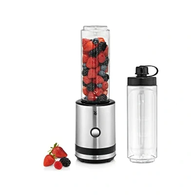 Imagen de WMF Kitchenminis Batidora de Vaso Smoothie to go, 300 W, 0.6 litros, libre BPA, Tritan, acabado acero inoxidable cromargan