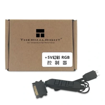 Imagen de Thermalright Controlador de ventilador ordenador 5 V A RGB, control iluminación V, 3 pines, PC, soporte interfaz pines/5 alimentación