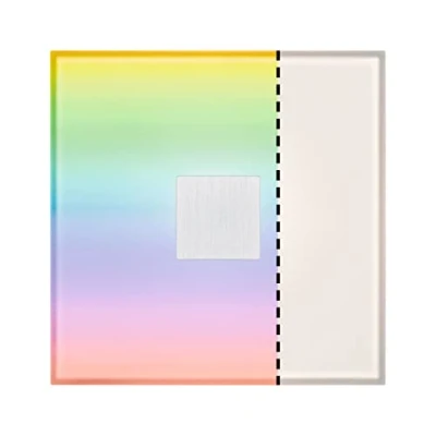 Imagen de Paulmann 78414 LumiTiles baldosa LED Square complemento IP44 10x10cm incl. 1x0,75 W regul., bl.cálido, blanco, plástico, alum., ilumin. de baño 2700 K