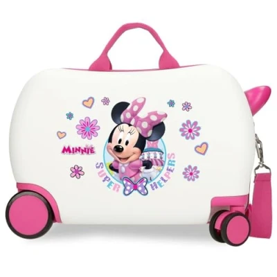 Imagen de Disney Joumma Minnie Helpers Maleta Infantil Blanco 45x31x20 cms Rígida ABS 24,6L 1,8 kgs 4 Ruedas Equipaje Mano