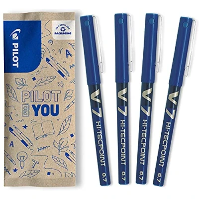 Imagen de Pilot Flowpack 4 uds V7 Tinta Liquida Roller Azul Punto medio