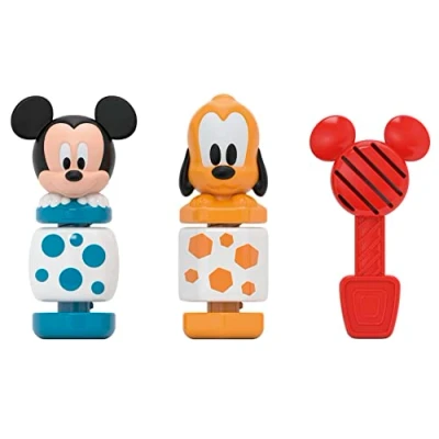 Imagen de Clementoni Disney Baby Mickey Construye y Juega Juego de construcciones Infantil, para desarrollar la psicomotricidad Fina Las Habilidades manuales Juguete bebé 18 Meses (17814)