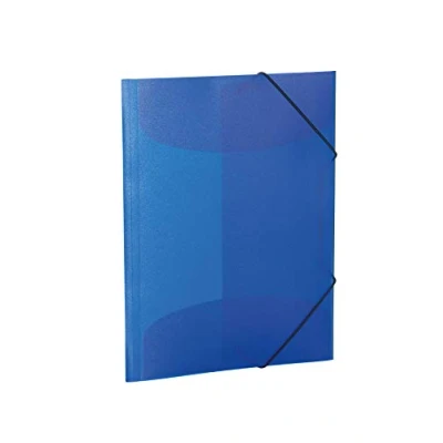 Imagen de HERMA 19519 carpeta de dibujo Translúcido en Azul oscuro, A3, plástico resistente, con 3 solapas interiores, 1 palmo