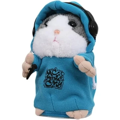 Imagen de Amasawa Hamster de Peluche Juguete,Talking Repite lo Que Dices Cute Plush Electronic Mimicry Juguete Interactivo Regalo para Niños Cumpleaños y Fiesta