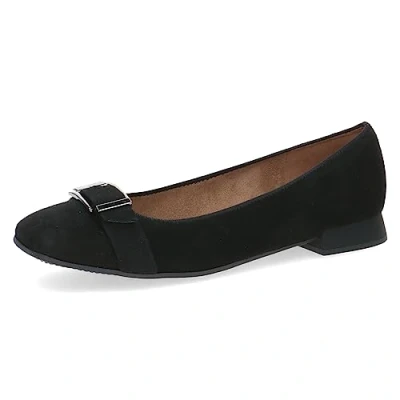 Imagen de CAPRICE 9 22105 41, Bailarinas con tiras para Mujer, Negro (Black Suede), 38 EU