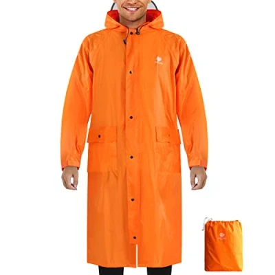 Imagen de Anyoo Unisex Rain Coat Senderismo Impermeable Empaquetado Largo