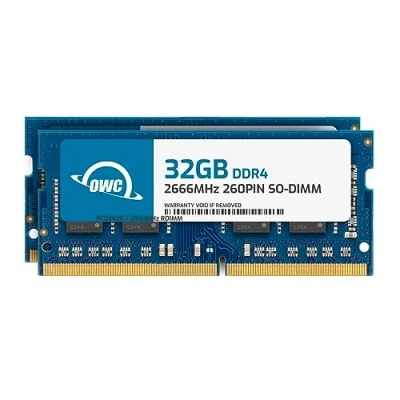 Imagen de OWC 64GB (2 x 32GB) 2666MHz DDR4 PC4 21300 SO DIMM Actualización de Memoria 260 Pines, (2666DDR4S64P), para iMac 2019 2020 27 Pulgadas (iMac19,1 iMac20,1 iMac20,2)