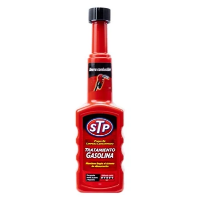 Imagen de STP Tratamiento para Motores de Gasolina, Mejora Aditivos, Reduce Emisiones y Consumo Combustible, Limpia Inyectores Válvulas, Combate Óxido Corrosión, 200ml