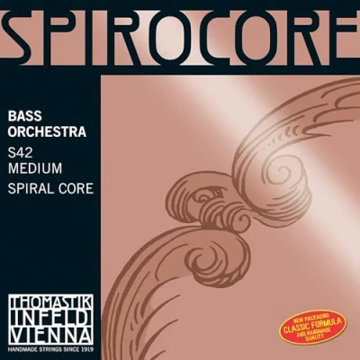 Imagen de Thomastik Cuerdas para Contrabajo Spirocore alma en espiral afinación Orquesta juego 4/4 mediana hasta escala 1100 mm / 43.3&quot;