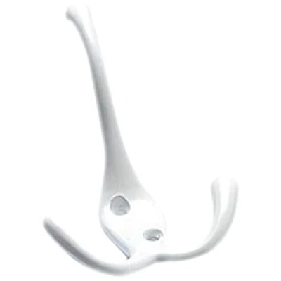 Imagen de Merriway Gancho triple para abrigos y sombreros, color blanco