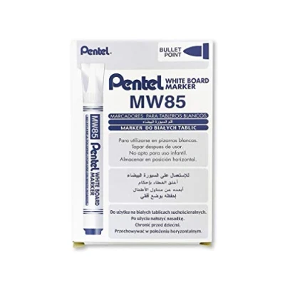Imagen de Pentel Marcador económico para pizarra blanca. Color azul. Pack de 12