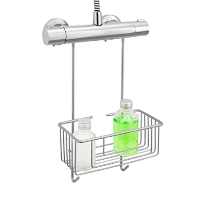 Imagen de kowald ® Cesta de ducha para colgar en el grifo, 100% acero inoxidable
