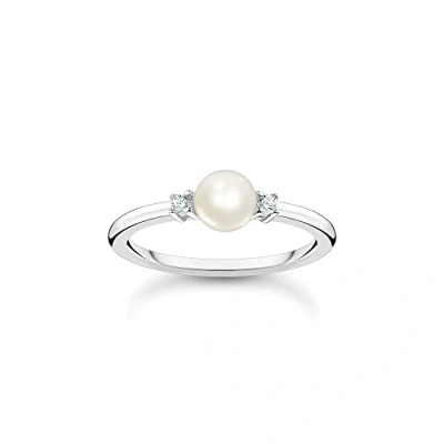 Imagen de Thomas Sabo Anillo Perla con Piedras Plata de Ley 925 TR2370 167 14 56