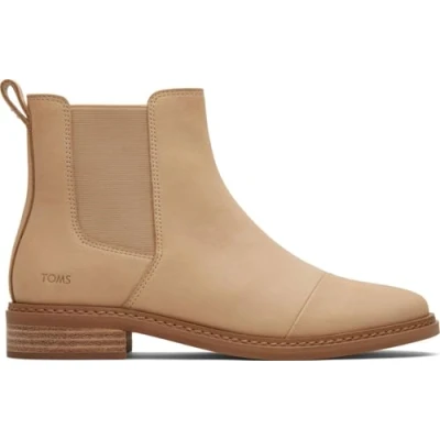 Imagen de TOMS Charlie, Botas Estilo Chelsea Mujer, Cuero Nubuck Avena, 36.5 EU