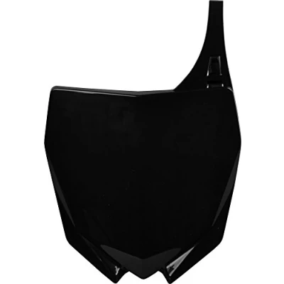 Imagen de POLISPORT 8678400002 Portanúmeros frontal réplica OEM fabricado en plástico brillante duradero y resistente compatible con motocicletas Yamaha color negro