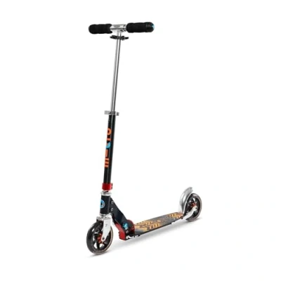 Imagen de Micro® Speed+, Scooter Plegable 2 Ruedas, Aluminio, Peso 3,75, Carga Máx 100Kg, Altura Regulable 66 96cm, Rodamientos ABEC 9 con absorción de Impactos (Black Aztec)