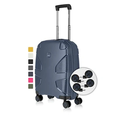 Imagen de IMPACKT Maleta rígida IP1 de 4 Ruedas Material Reciclado con Clic Intercambiables, Glacierblue, 67 cm (Größe M), Casual