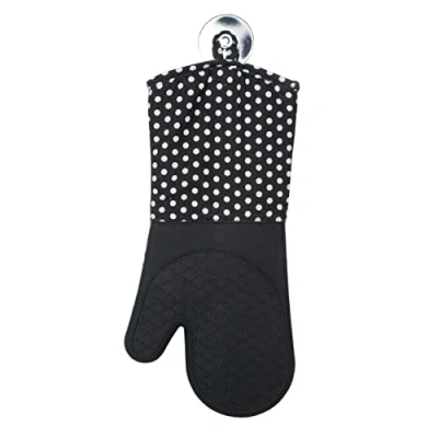 Imagen de WENKO Manoplas de silicona negro, 2 uds. 1 par Negro