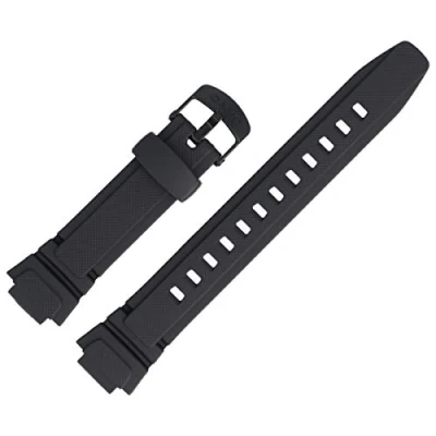 Imagen de Casio Correa de Reloj Pulsera 14mm Plastico Negro AQ 180