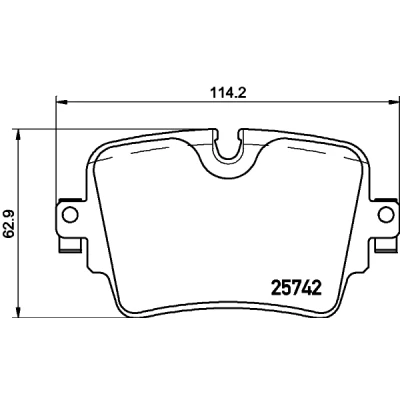 Imagen de BREMBO P 36 033 Juego de pastillas freno preparado para indicador desgaste sin accesorios JAGUAR: F Type Coupé, XJ Berlina, Cabrio