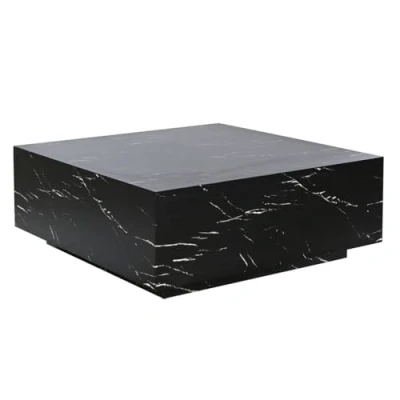 Imagen de Home ESPRIT Mesa de Centro Negro Madera MDF 90 x 35 cm