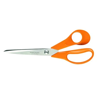 Imagen de Fiskars Tijeras universales para diestros, Longitud total: 21 cm, Acero de calidad/Plástico, Classic, 1000815