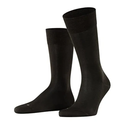 Imagen de FALKE Sensitive Malaga M SO algodón fil d&#039;Écosse con cinturilla de confort 1 par, Calcetines Hombre, Marrón (Brown 5930) nuevo ecológico, 43 46