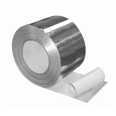 Imagen de NOVANETUS ALU TAZ Cinta Adhesiva de Aluminio Reforzado con Malla 100mm x 50m para Sistemas Ventilación y Aire Acondicionado, Banda Sellado Reforzado, Aislamiento