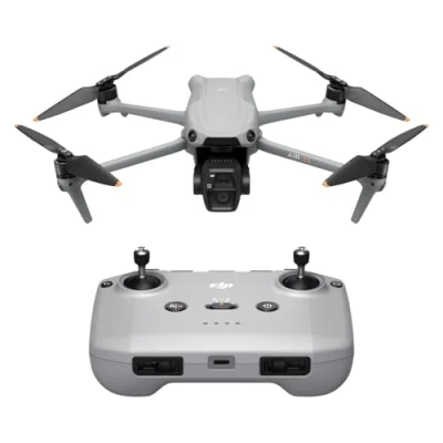 Imagen de Drone DJI Air 3S, CMO 1&quot;, 45 min Autonomía, Vídeos 4K/60 fps HDR, Doble Cámara, Panorámica Libre, Detección Obstáculos en Escenas Nocturnas, Gris