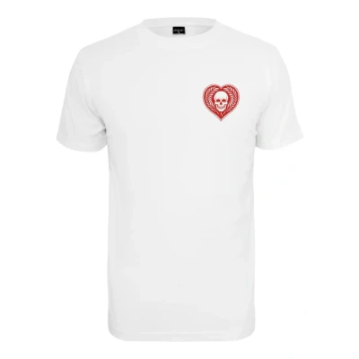 Imagen de Mister Tee Skull Heart Camiseta estampada, Hombre, Talla: Small, White