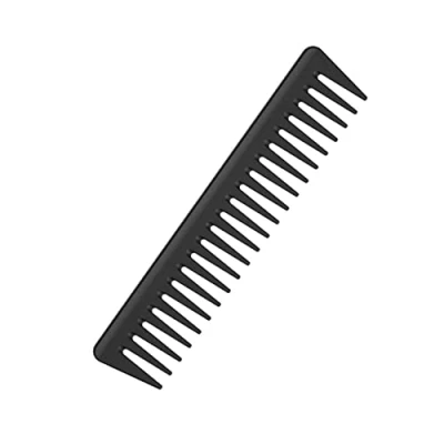 Imagen de JeoPoom Peine de Carbono Negro, Dientes Anchos, Grandes, Resistente al Calor, para Pelo Largo Mojado o Rizado