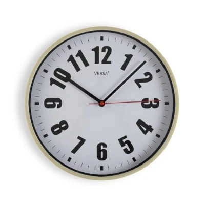 Imagen de Versa Relojes de Pared Estilo Moderno, Medidas (Al x L An) 30 4 cm, Color Blanco