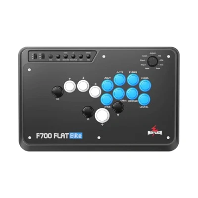 Imagen de MAYFLASH F700 FLAT Elite Wireless Arcade Stick Mando multitáctil sin palanca con botones Sanwa Compatible PS5, PS4, PC, Xbox Series S/X, Switch y más Soporta Bluetooth, 2.4G cable