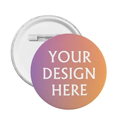 Imagen de Alfileres de botón personalizados sombrero para hombres Mujeres Agregue su nombre Foto Texto Logotipo