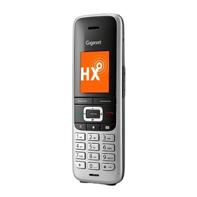 Imagen de Gigaset Premium 100HX, Supletorio Teléfono inalámbrico DECT Gran Pantalla TFT en Color Agenda con 500 contactos Sincronización de Datos vía USB, Audio, Platino Negro
