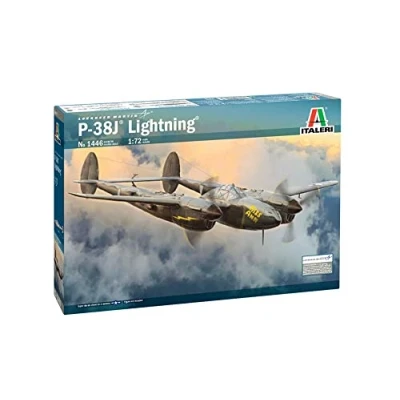 Imagen de Italeri Italia 1:72 US P 38J Lightning, modelismo, construcción de Modelos, Manualidades, aficiones, Pegar, Kit plástico detallado, Multicolor (1446S)