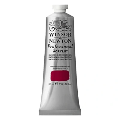 Imagen de Winsor &amp; Newton Professional Acrylic Pintura Acrílica en Tubo, Morado (Quinacridone Magenta), 60 ml