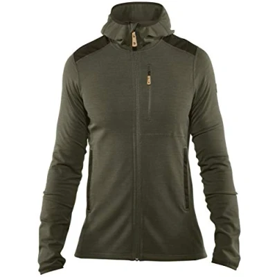 Imagen de Fjallraven Keb Fleece Hoodie M Sudadera, Hombre, Verde (Laurel Green Deep Forest),
