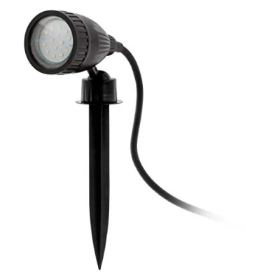 Imagen de Eglo Foco de pica suelo Nema 1, luz exterior 1 llama, lámpara plástico, color: negro, casquillo: GU10, IP44