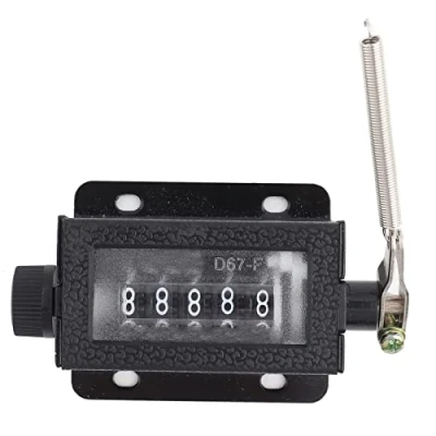 Imagen de D67 F Contador de 5 Dígitos Tally Manual Mecánica Restableceble Cuenta Carrera Tracción