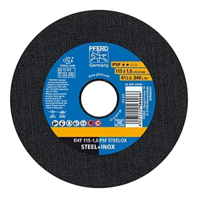Imagen de S.OF. DISCO CORTE EHT Ø115 1,0 PSF STEELOX PFERD CABALLITO