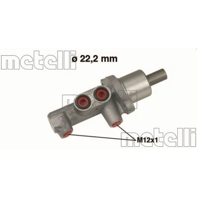 Imagen de METELLI 05 0484 Cilindro Maestro de Freno 22,20mm Aluminio MINI: Hatchback