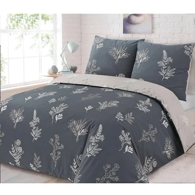 Imagen de Vision Helena Juego de funda nórdica reversible (240 x 220 cm, 2 fundas almohada 65 100% algodón)