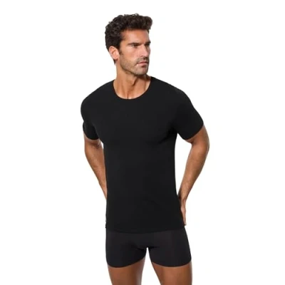 Imagen de Abanderado Camiseta de Manga Corta Cuello Redondo con tecnología termorreguladora Regul&#039;activ Hombre x1, Negro, M