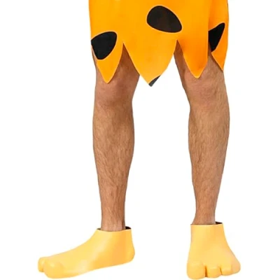 Imagen de Funidelia Cubrebotas Los Picapiedra para hombre y mujer The Flintstones, Picapiedra, Cavernícolas Accesorios adultos, accesorio disfraz Beige